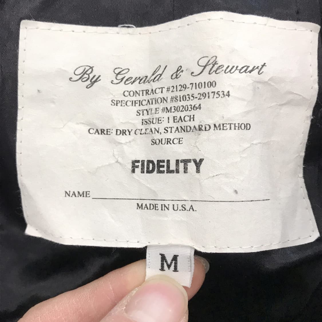 FIDELITY 피델리티 금장 모직자켓 [90] 상품이미지5