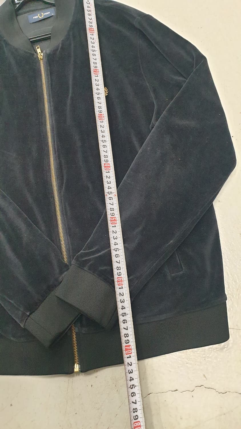 프레드페리 벨벳 블루종 xl 상품이미지5