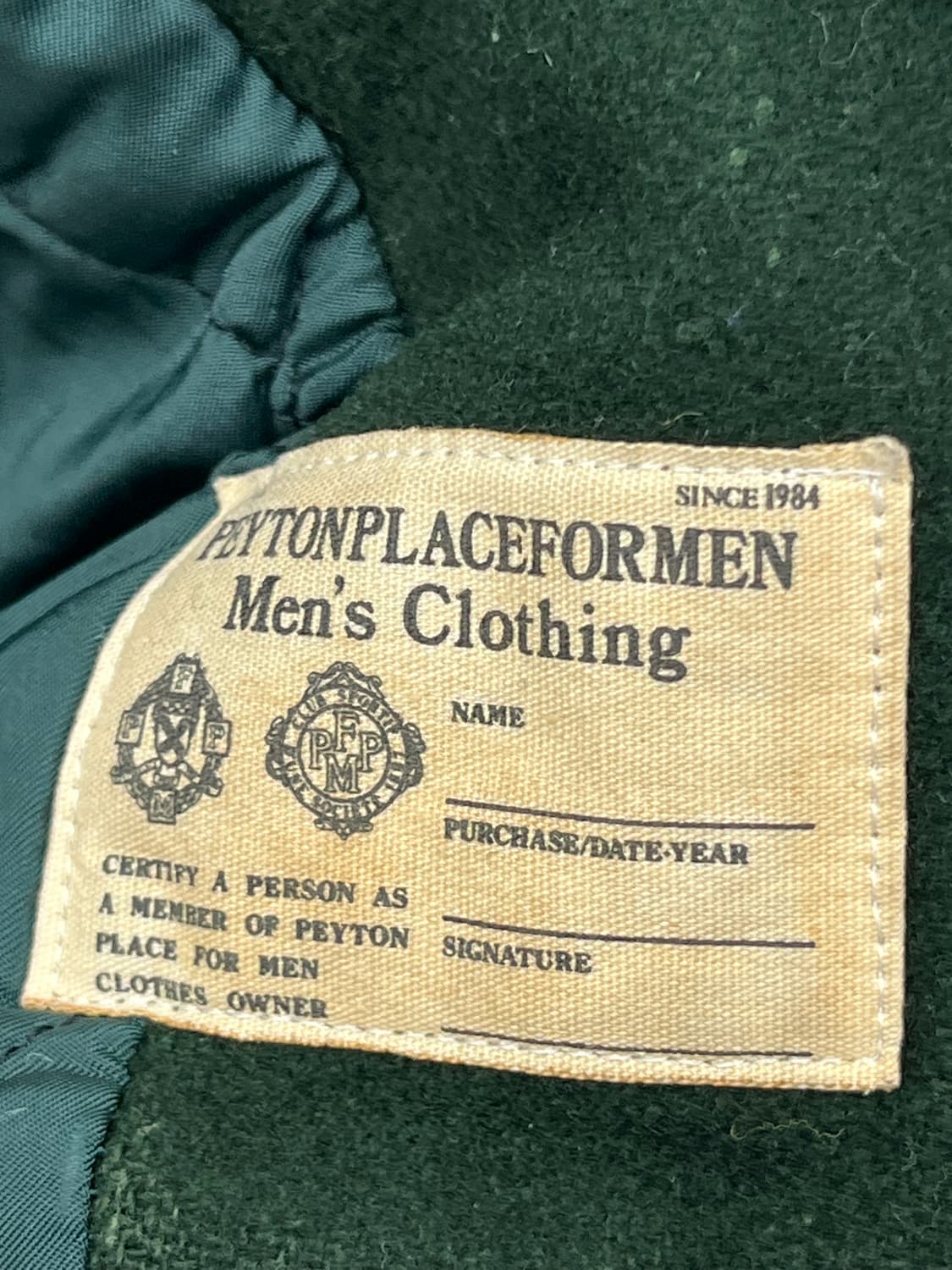 XL) PPFM WOOL GREEN VARSITY JAKCET 상품이미지6