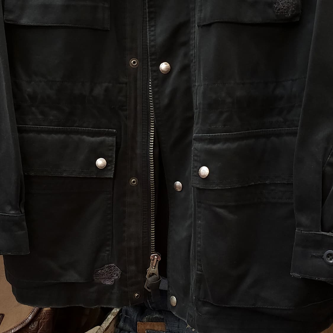 폴로 밀리터리 필드자켓 블랙 바이커 자켓 L 상품이미지6