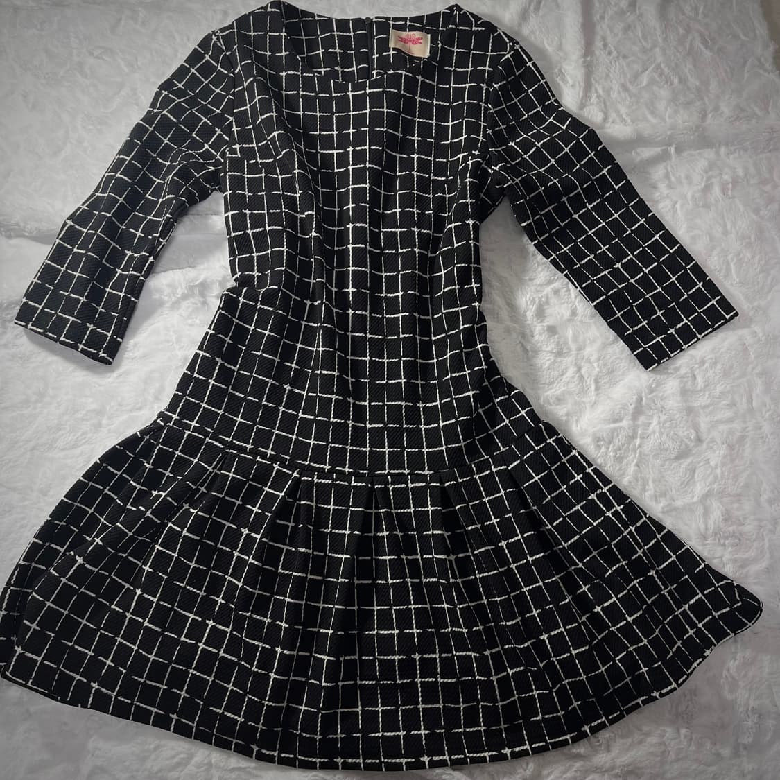 오네갸루 체크 원피스 상품이미지1