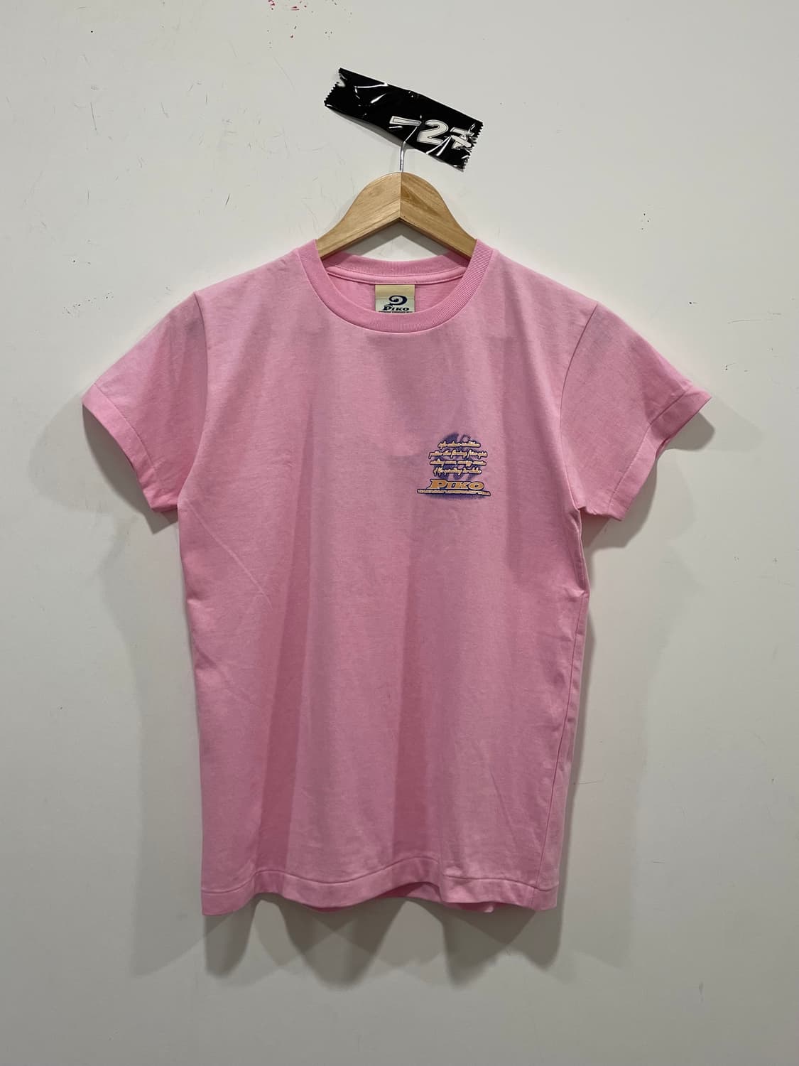 (데드스탁)Piko 피코 롱 보드웨어 글리터 플라워 슬림핏 반팔티셔츠 상품이미지5