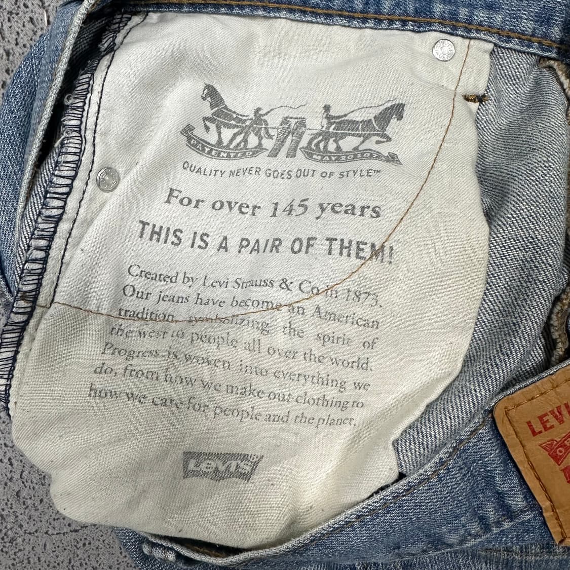 ✨ (바배) 리바이스 569 데님 팬츠  상품이미지4