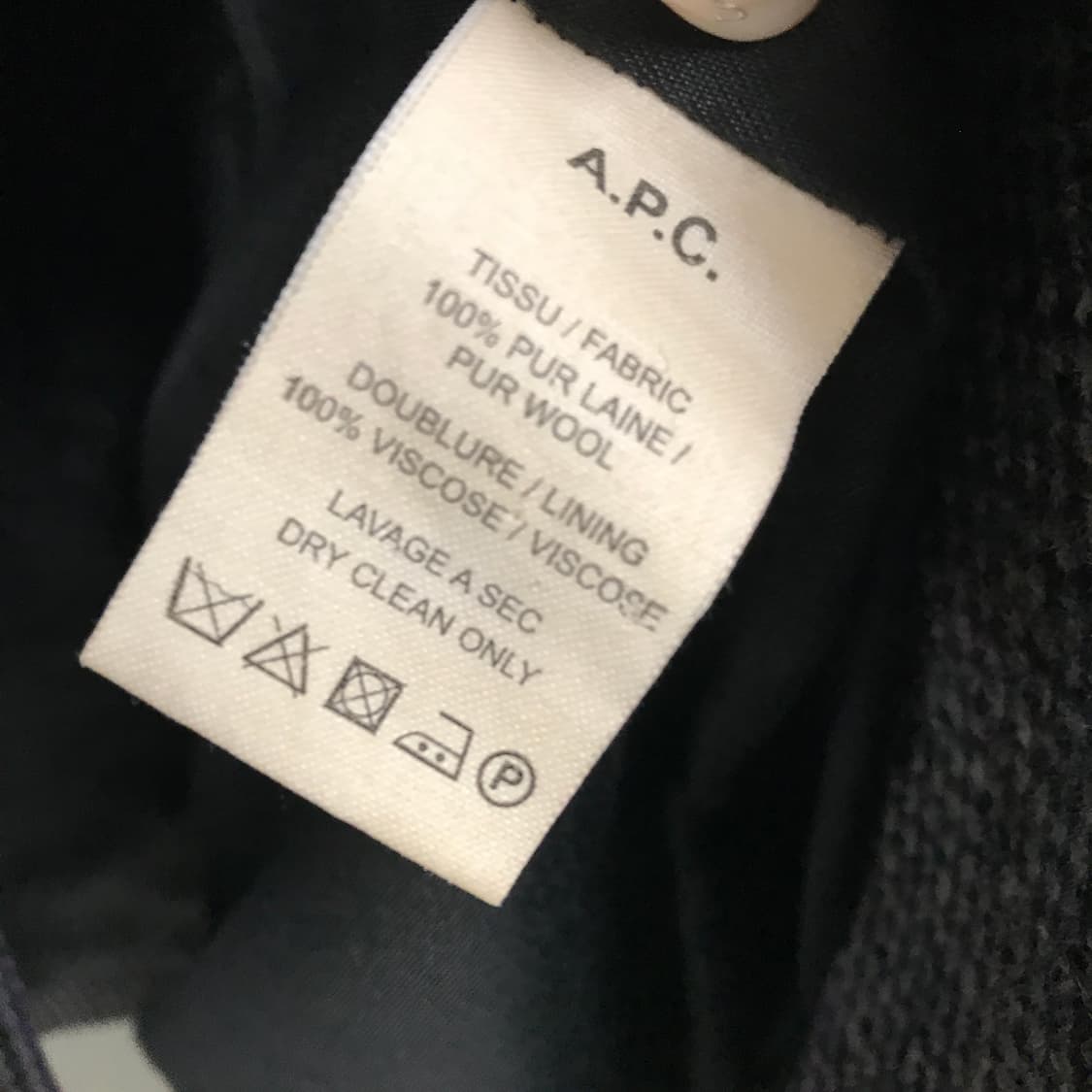 A.P.C. 아페쎄 울 코트 그레이 - 상품이미지6