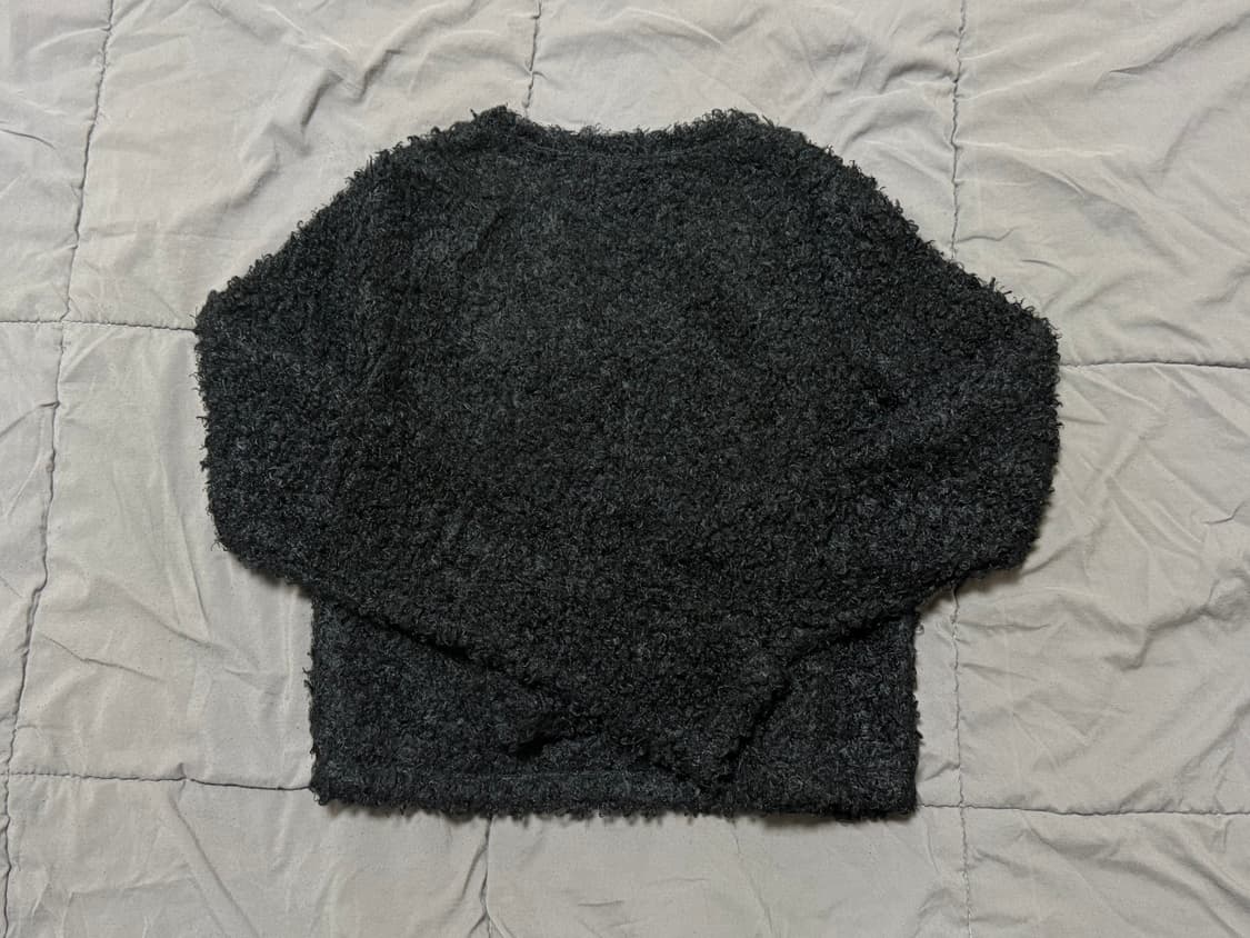 오도어 ODOR 부클 가디건 블랙 팝니다 상품이미지3