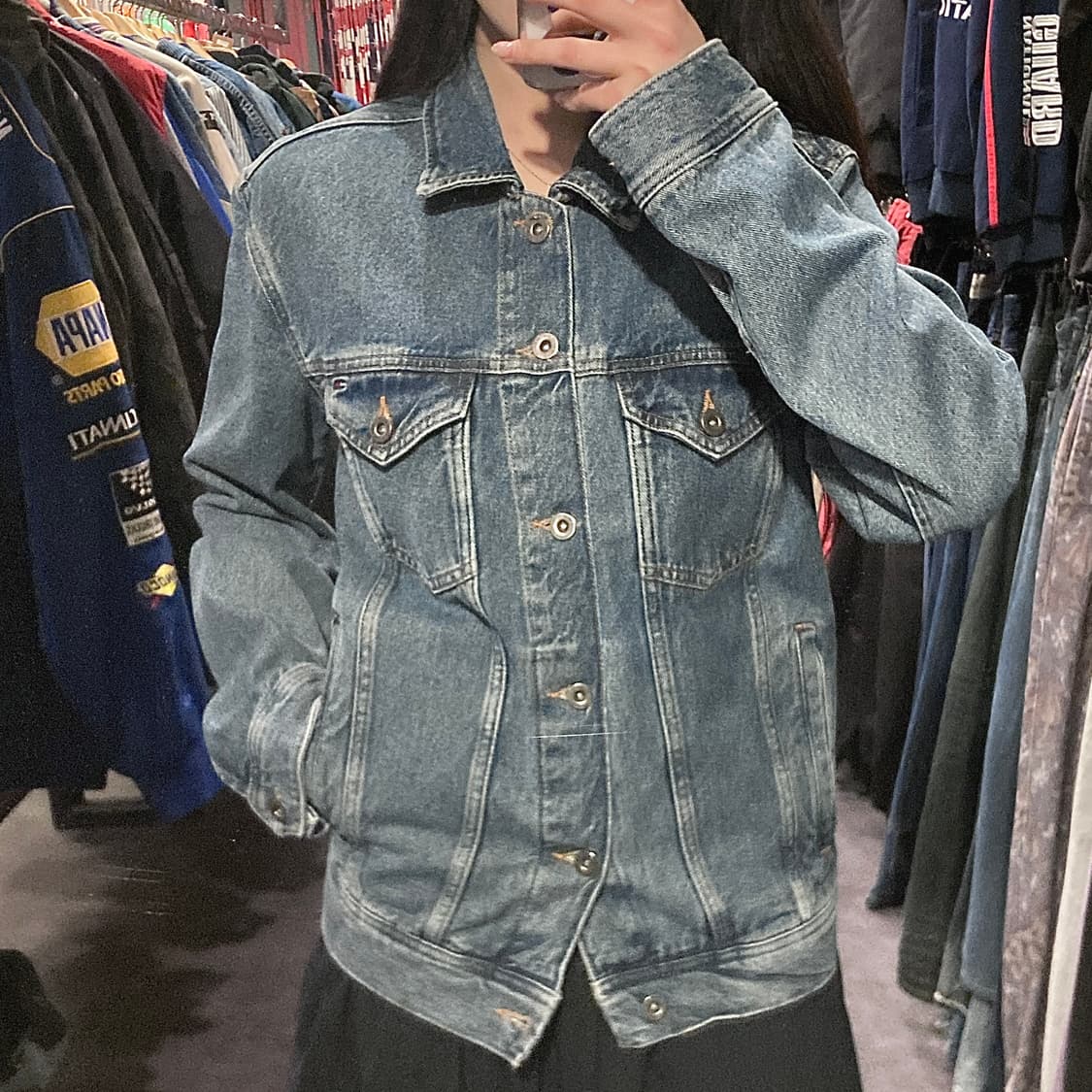 [IM] 타미힐피거 데님 패치워크 트러커 자켓 상품이미지4