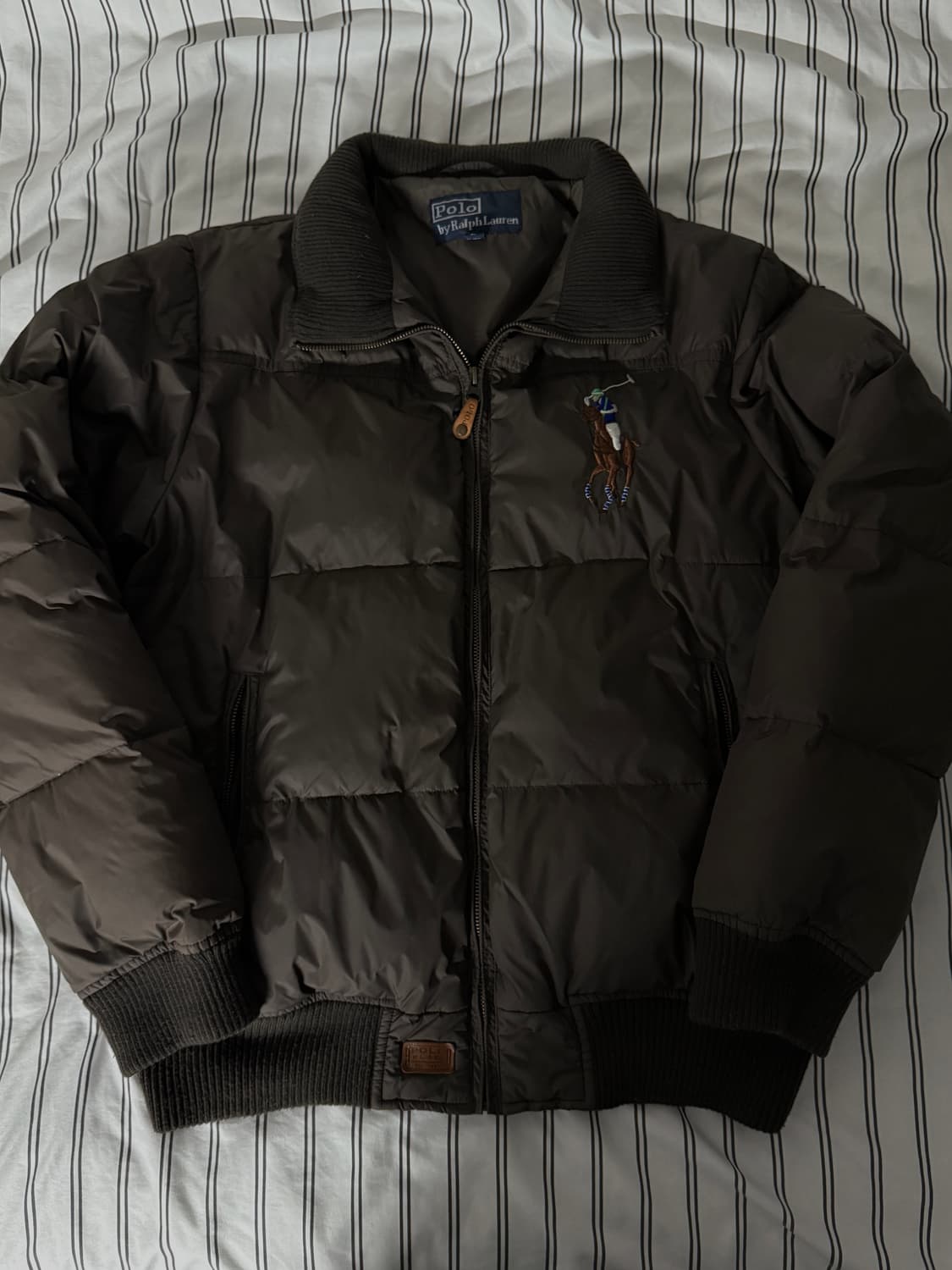 폴로 빅포니 패딩 브라운 L 상품이미지1