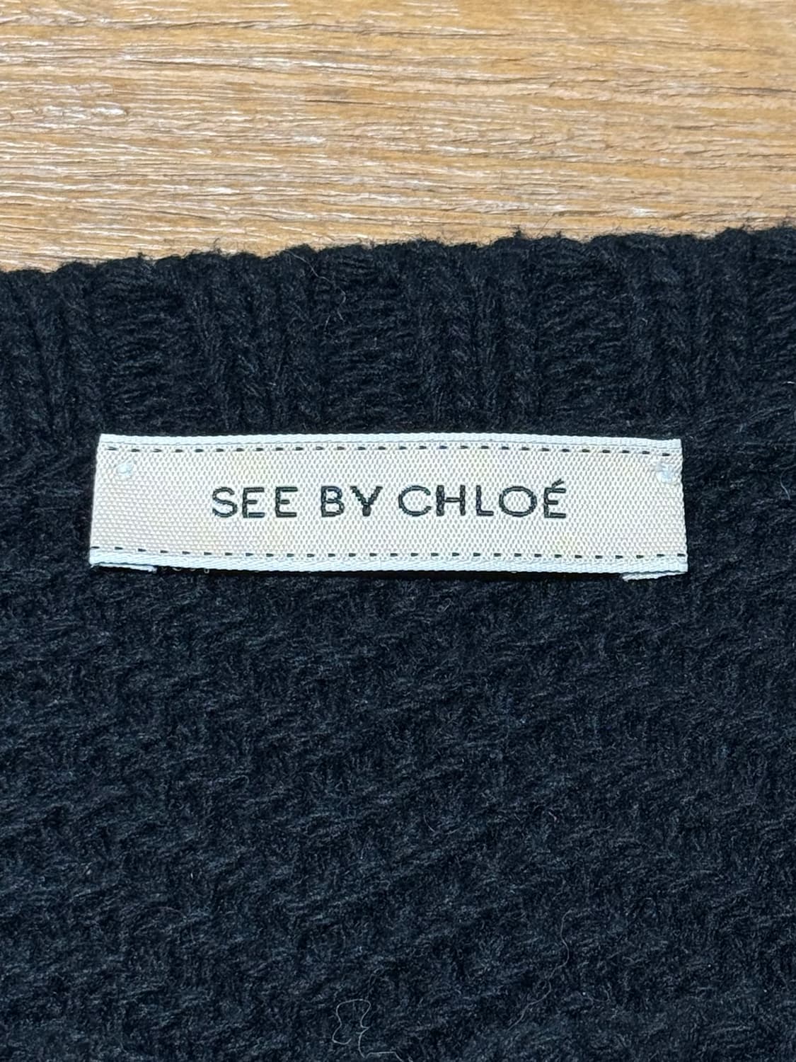 씨 바이 끌로에 블랙 라나울 블렌드 니트 가디건 상품이미지7