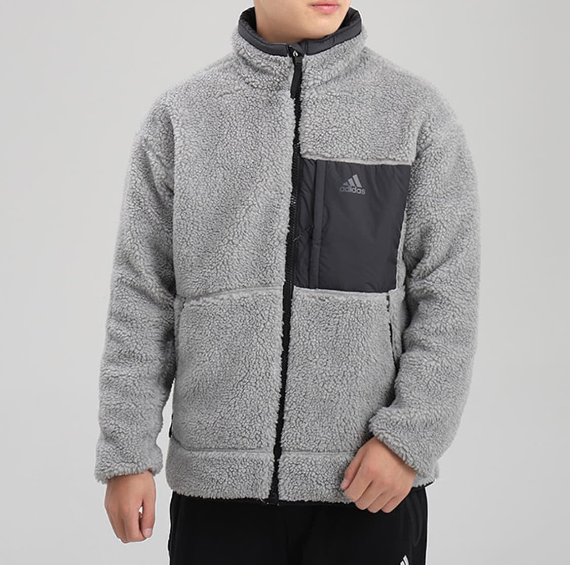 아디다스 쉐르파 리버시블 자켓 그레이 상품이미지5