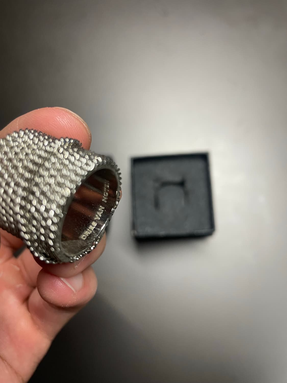 Dries van noten chain silver ring M 상품이미지3