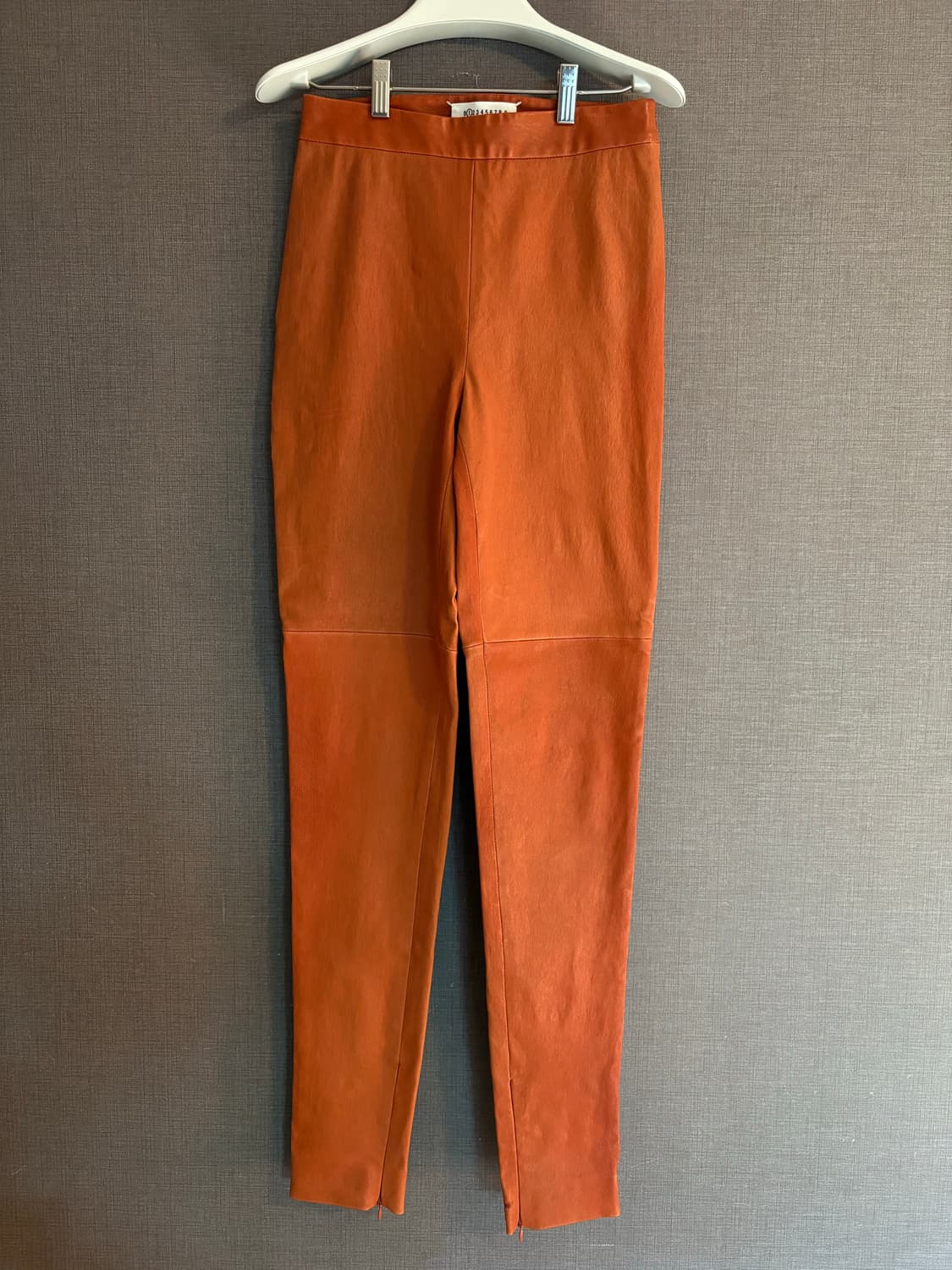 마르지엘라 레더 팬츠 오렌지 브라운 40 상품이미지2
