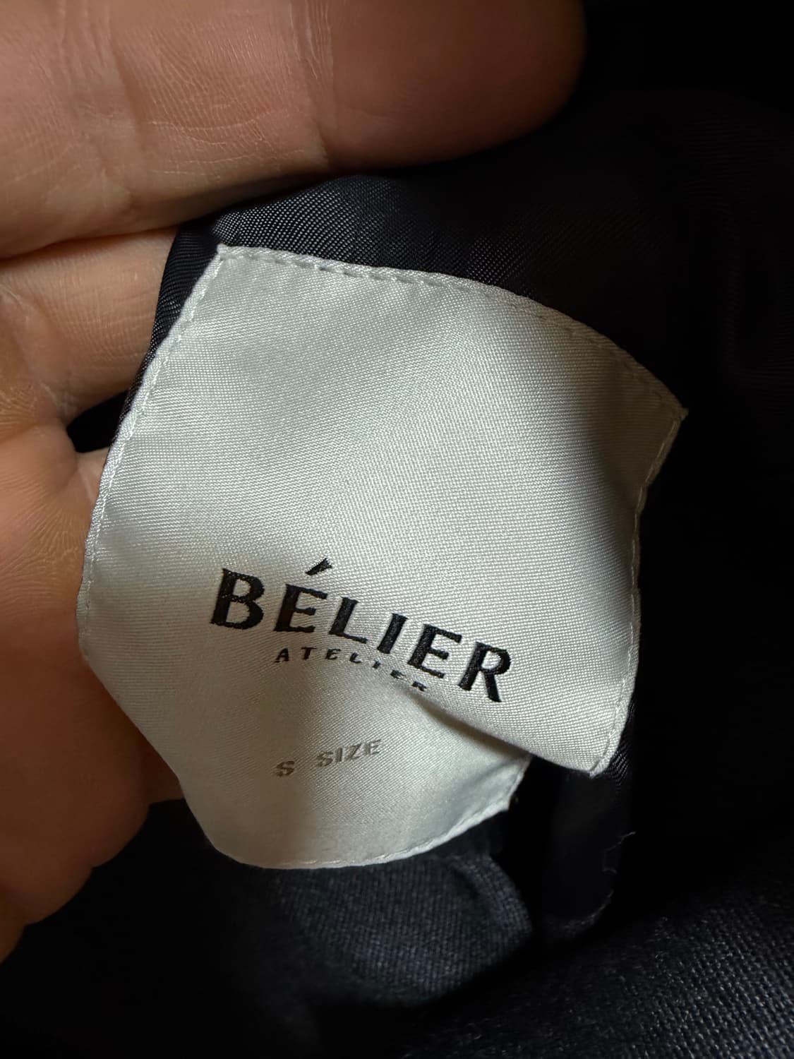 벨리에 3117 자켓 차콜 그레이 (울 100%) - S사이즈 상품이미지8