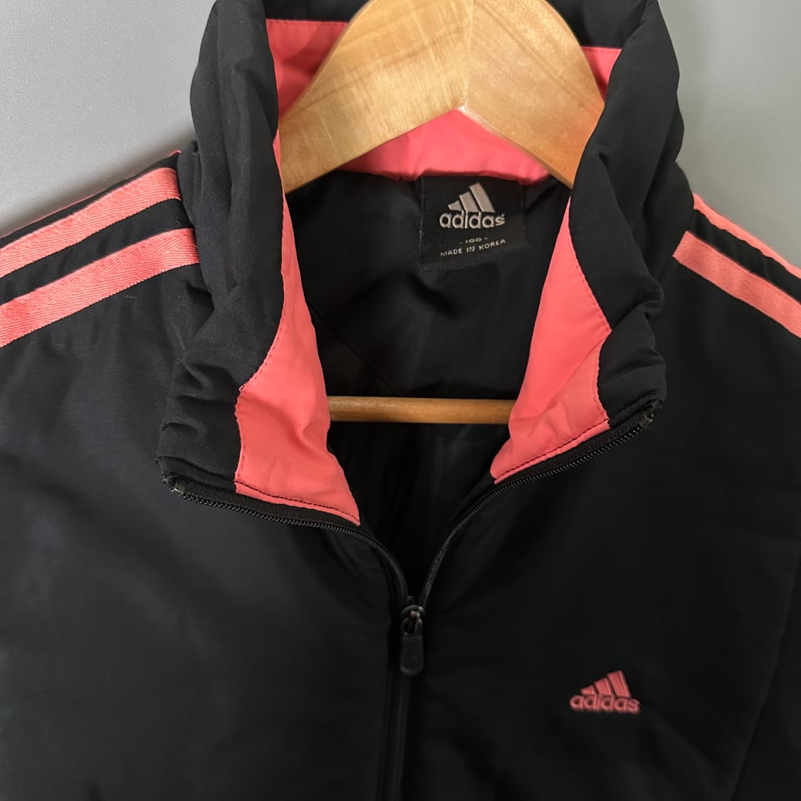 아디다스 로고 누빔 경량 점퍼 바람막이 검핑 100 [013106] 상품이미지4