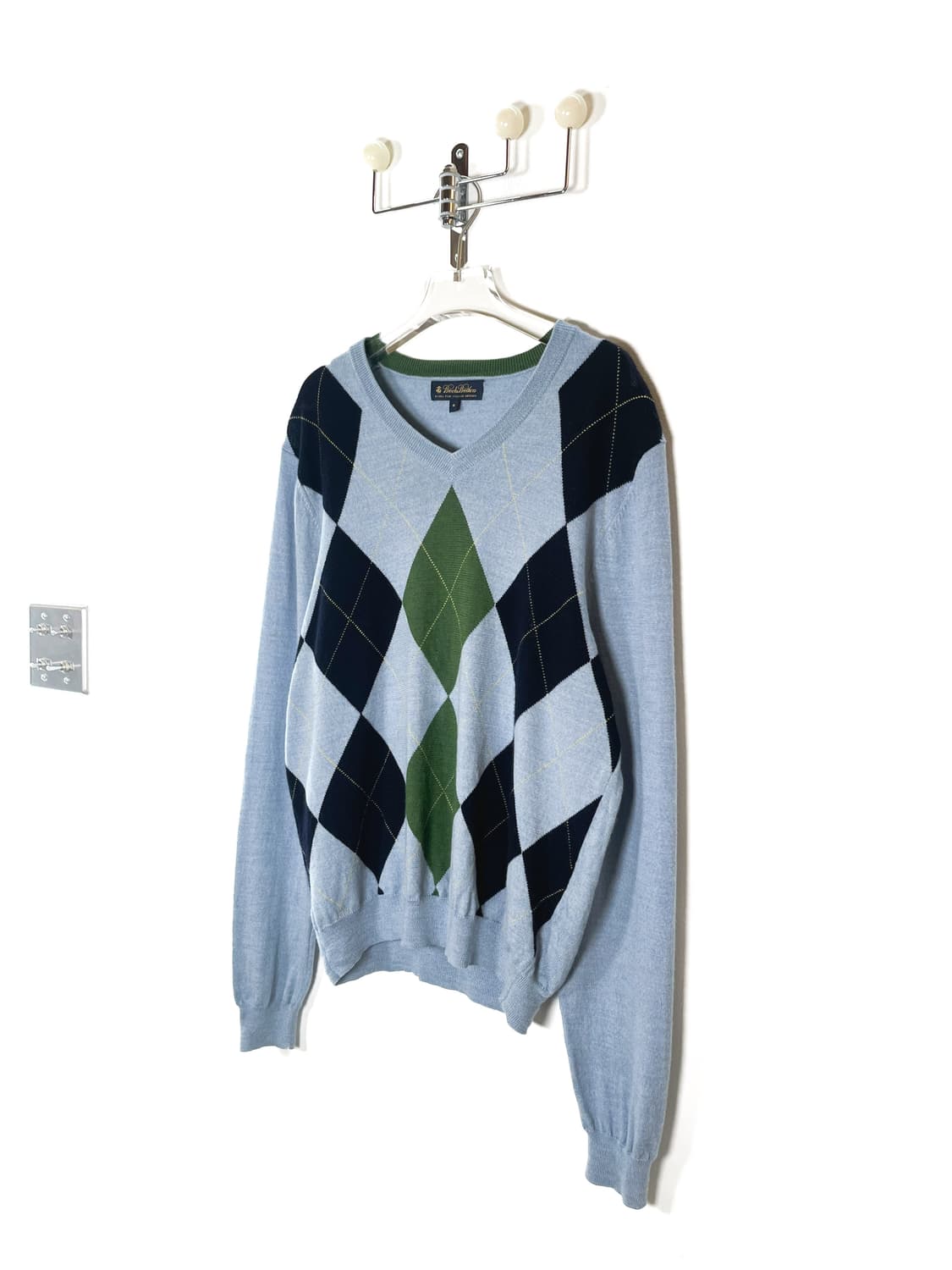 브룩스 브라더스 이탈리안 메리노 울 브이넥 니트 상품이미지4