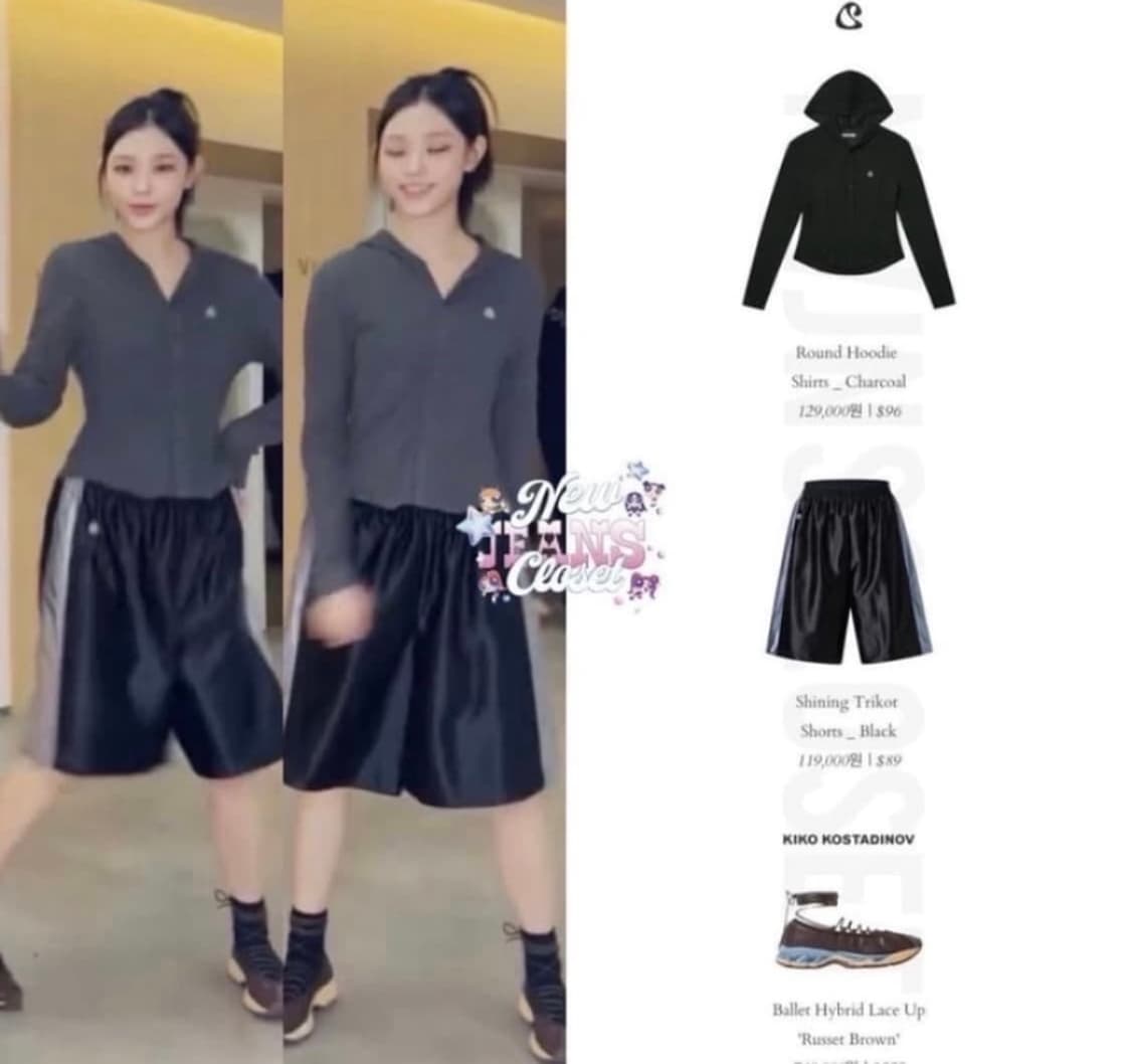 코이세이오 라운드 후디 차콜 상품이미지2