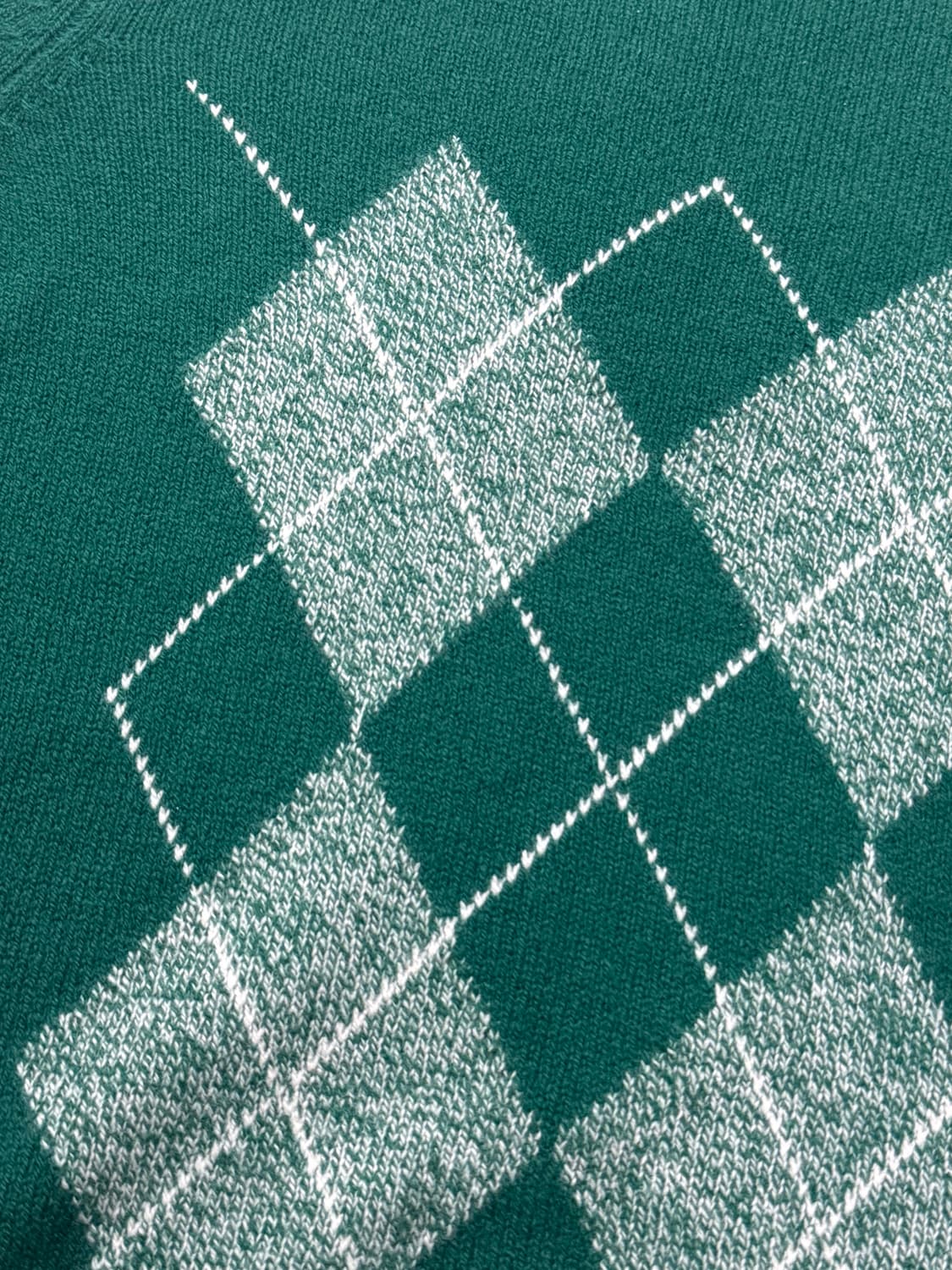 그랑사소 아가일 패턴 울 니트 상품이미지3