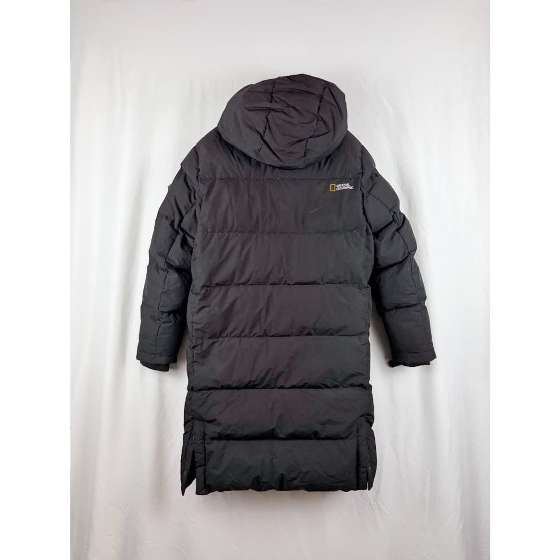 (160) 내셔널지오그래픽 키즈/우먼스 구스다운 롱패딩 블랙 상품이미지7