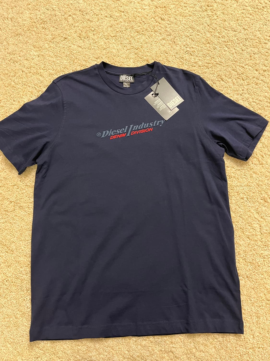 [새상품] 디젤 T-저스트 뉴 인더스트리 반팔 티셔츠 피코트 블루 M  상품이미지1