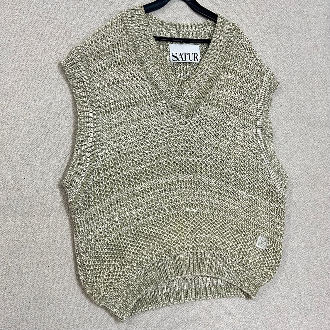 (L) SATUR 세터 브이넥 니트 조끼 상품이미지5