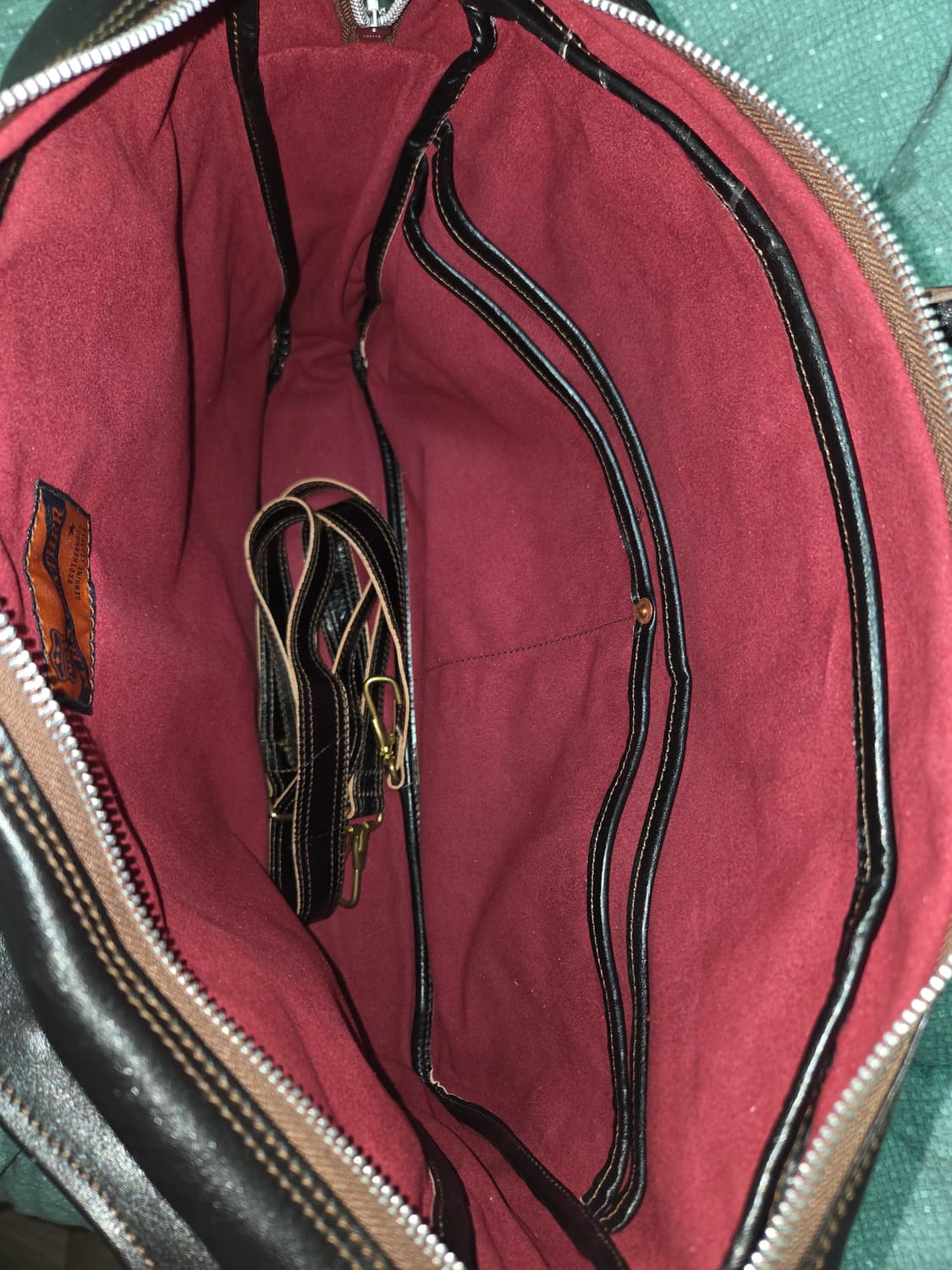 엠비스 (MBS) 홀스하이드 브리프케이스 A-2  블랙 16인치 상품이미지3