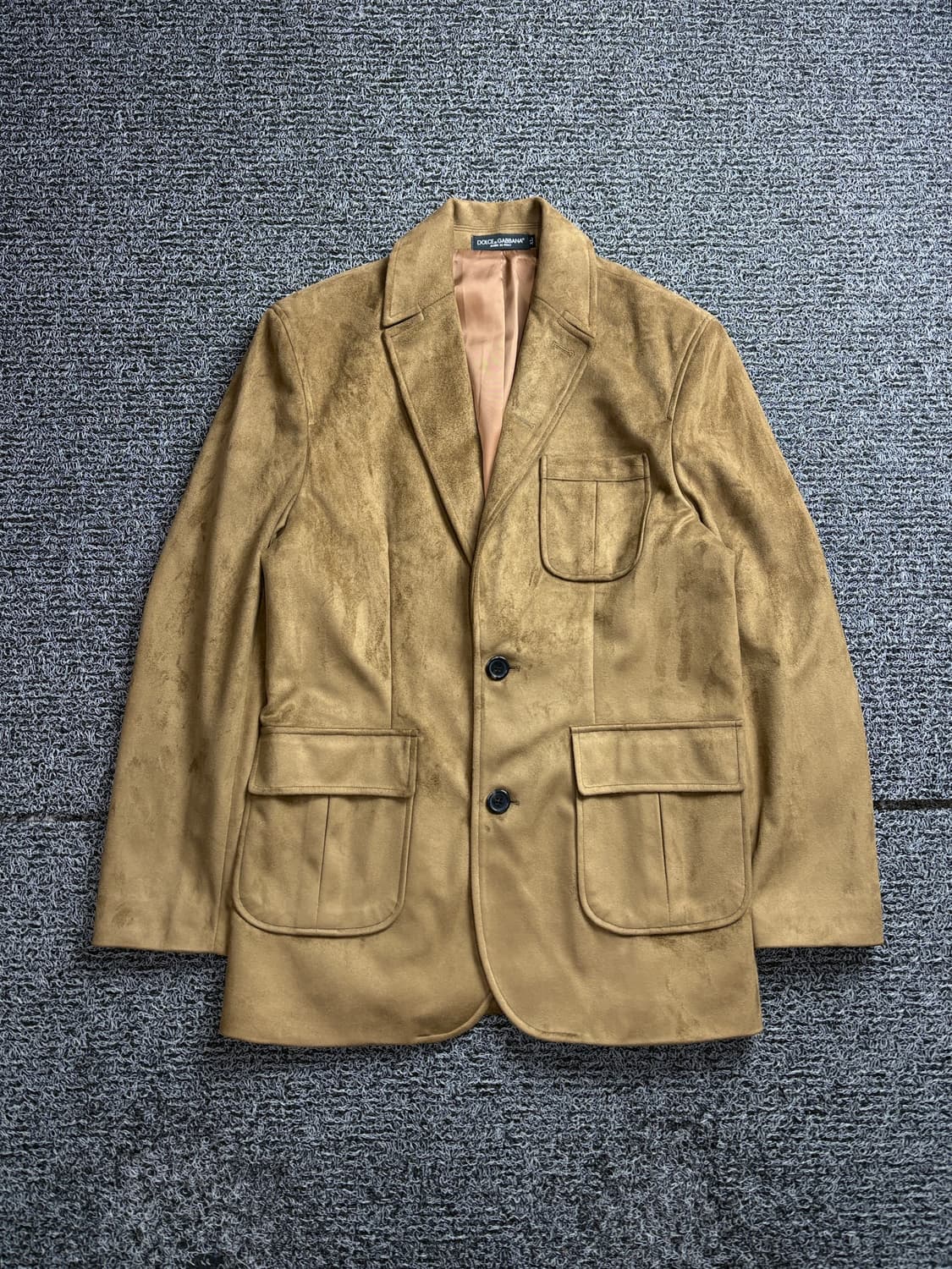 돌체앤가바나 아카이브 브라운 스웨이드 블레이저 재킷 2774 상품이미지2