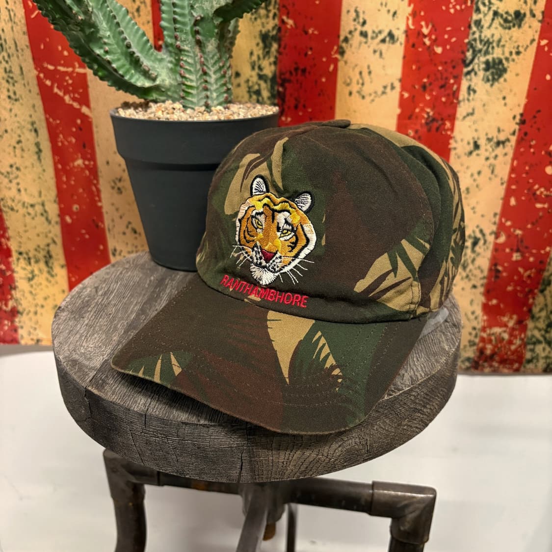 90s 란탐보르 인디아 타이거 사파리 로케이션 캡 N257 상품이미지1