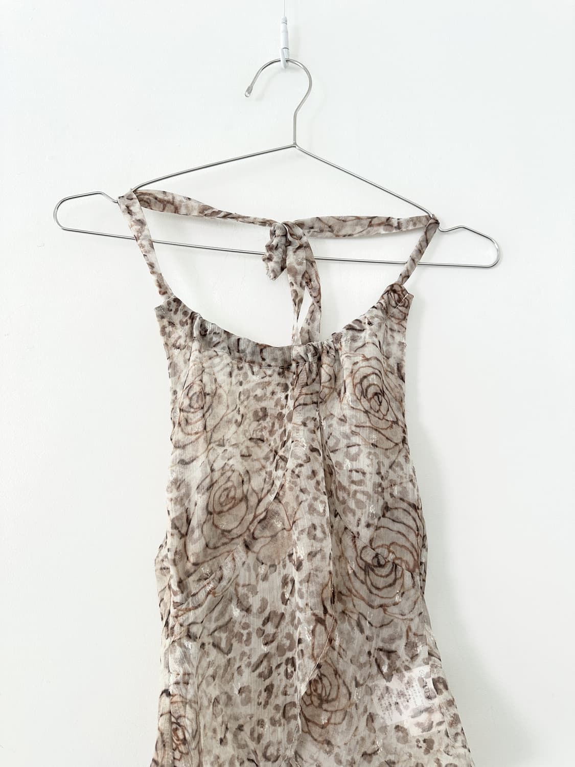 Rose garden sheer halter sleeveless 상품이미지2