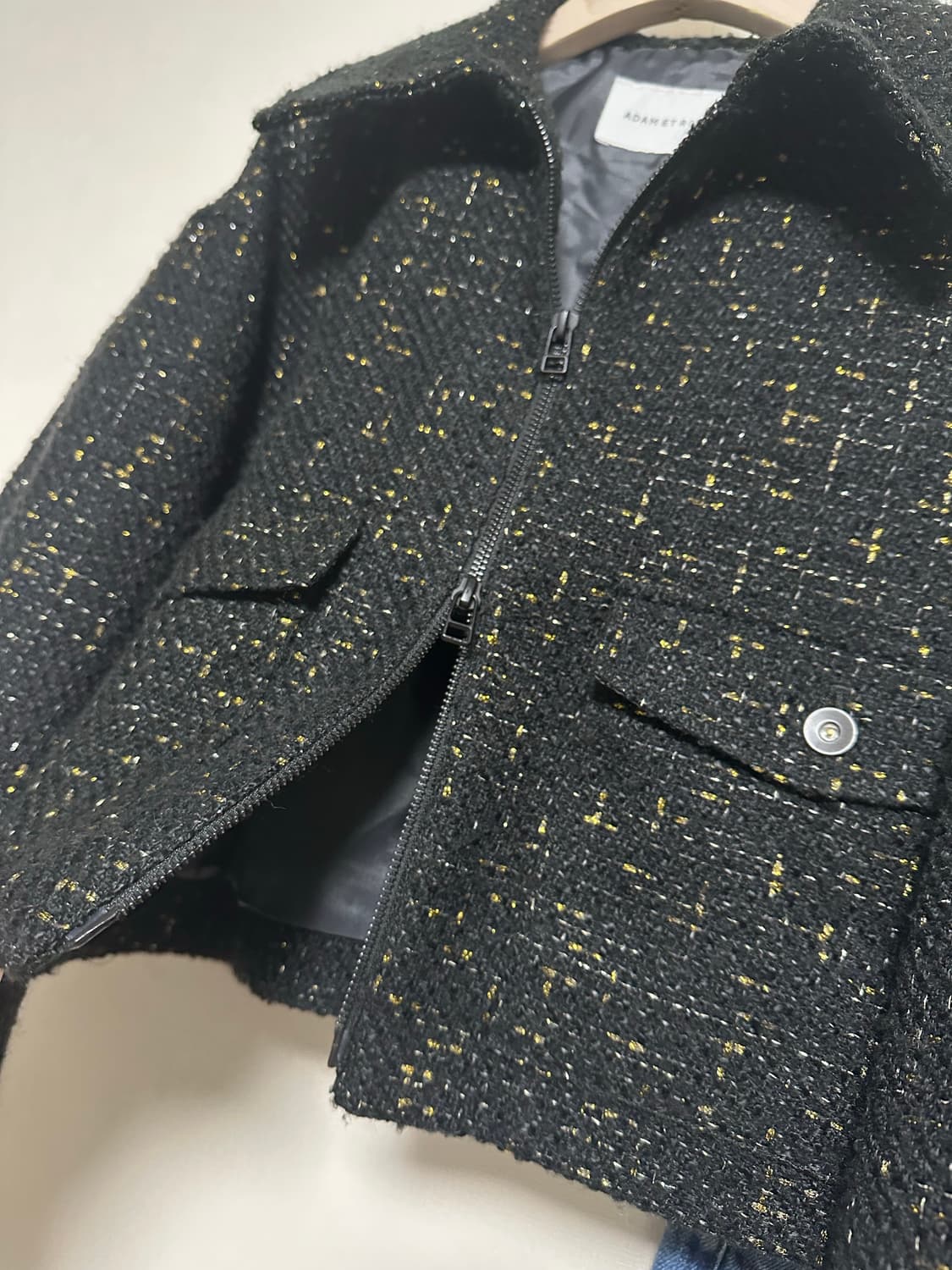 ADAM ET ROPE 트위드 크롭 블루종 상품이미지8