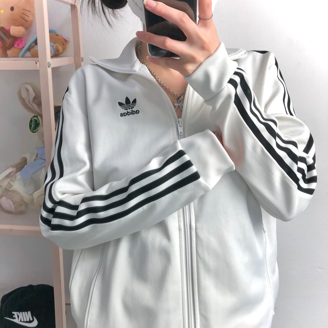 아디다스 흰+검 베켄바우어 투웨이 져지 상품이미지4