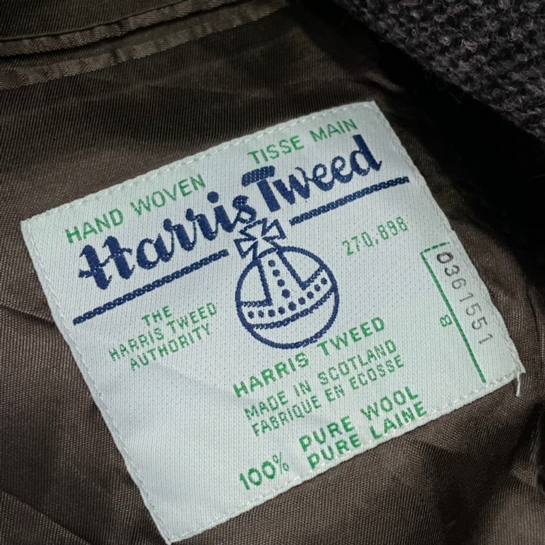 100 해리스 트위드 해링본 블레이저 자켓 상품이미지4