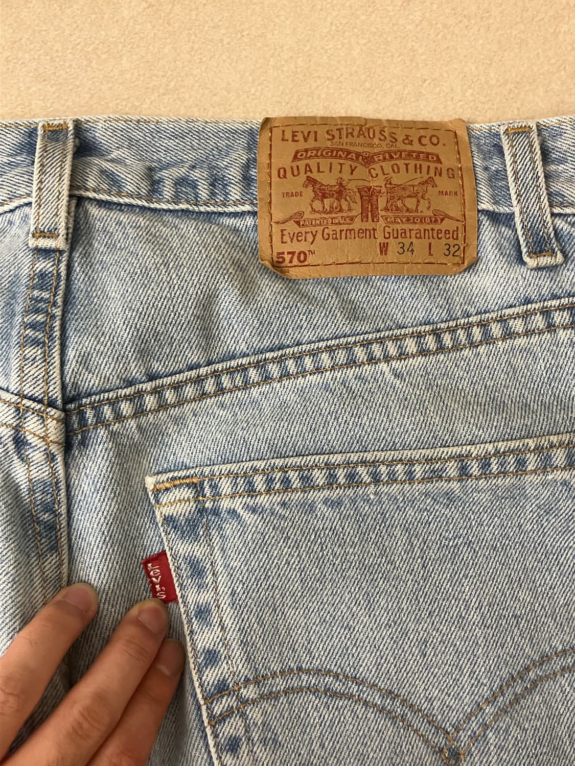 90s Levi’s baggy fit pants 570 (USA ) 상품이미지6