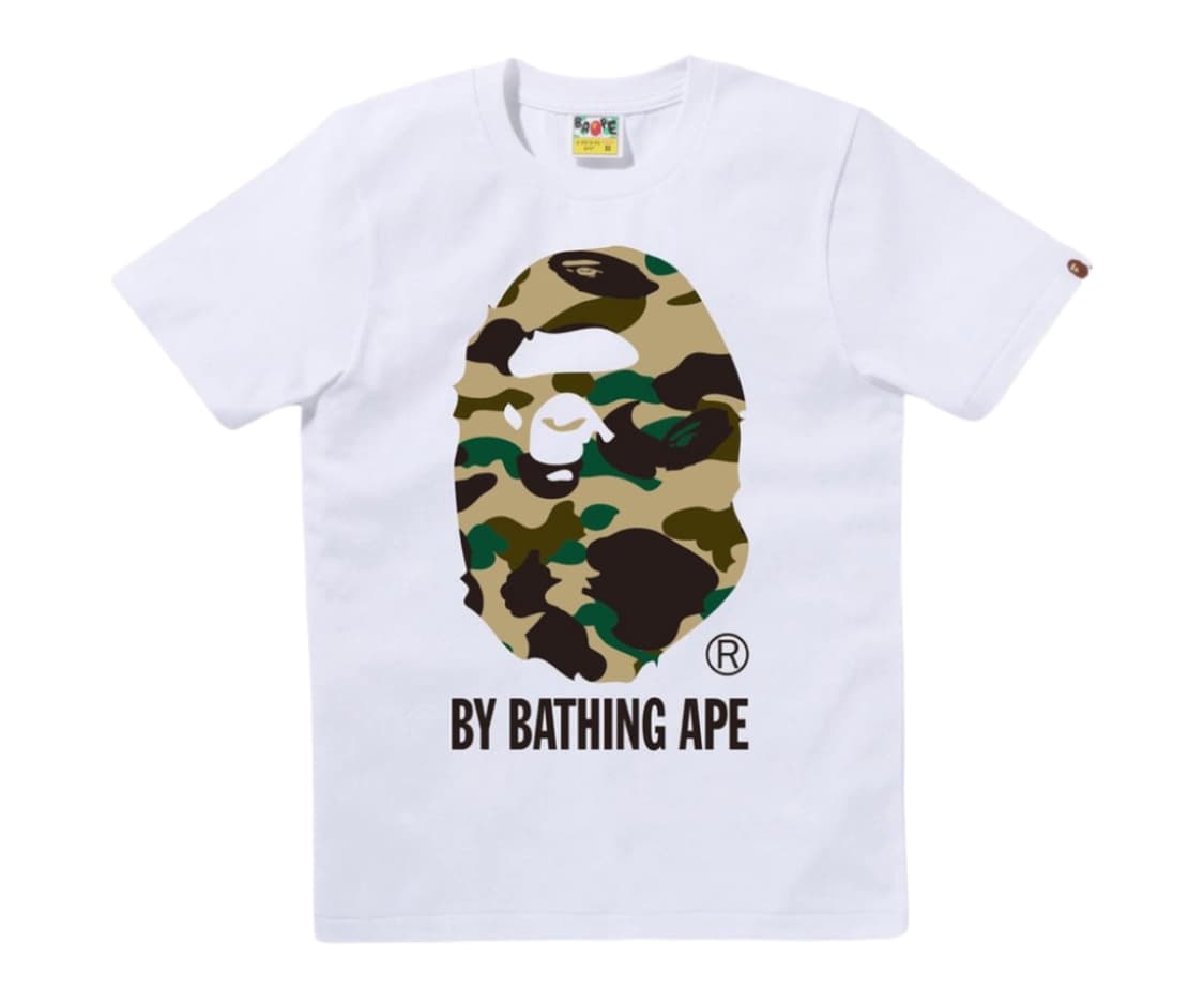 베이프 퍼스트 카모 바이 베이싱 에이프 티셔츠 화이트 XL 상품이미지1