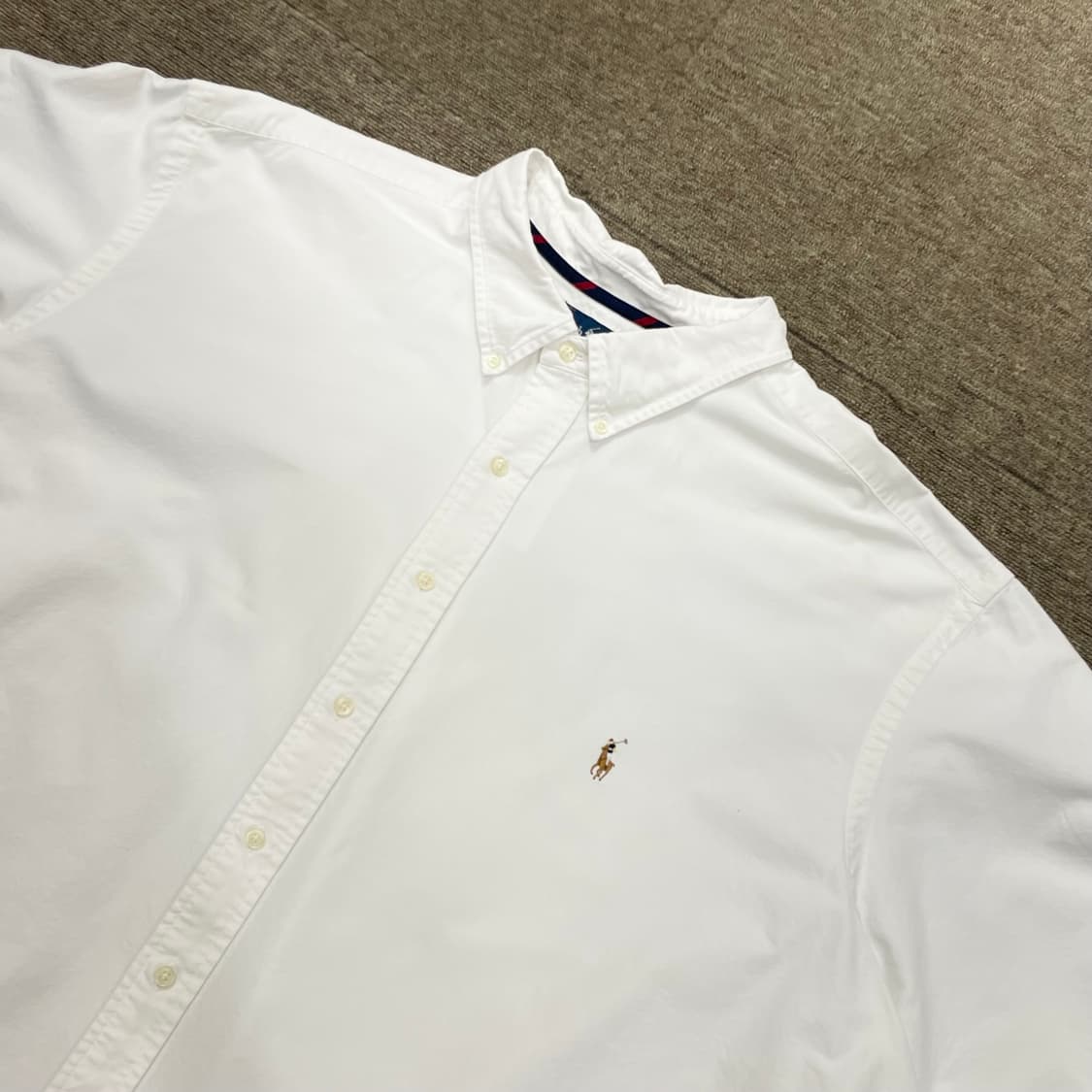 (4XL) POLO 폴로 랄프로렌 반팔 셔츠 화이트 클래식핏  상품이미지4