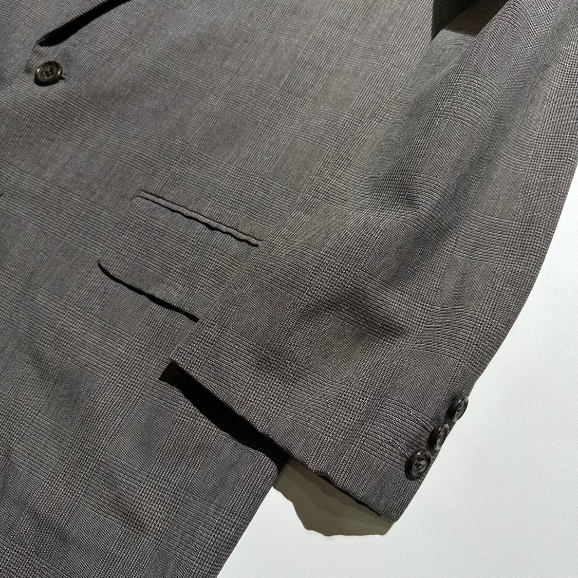 꼼데가르송 옴므 체크 싱글 오버핏 2B 블레이저 상품이미지5