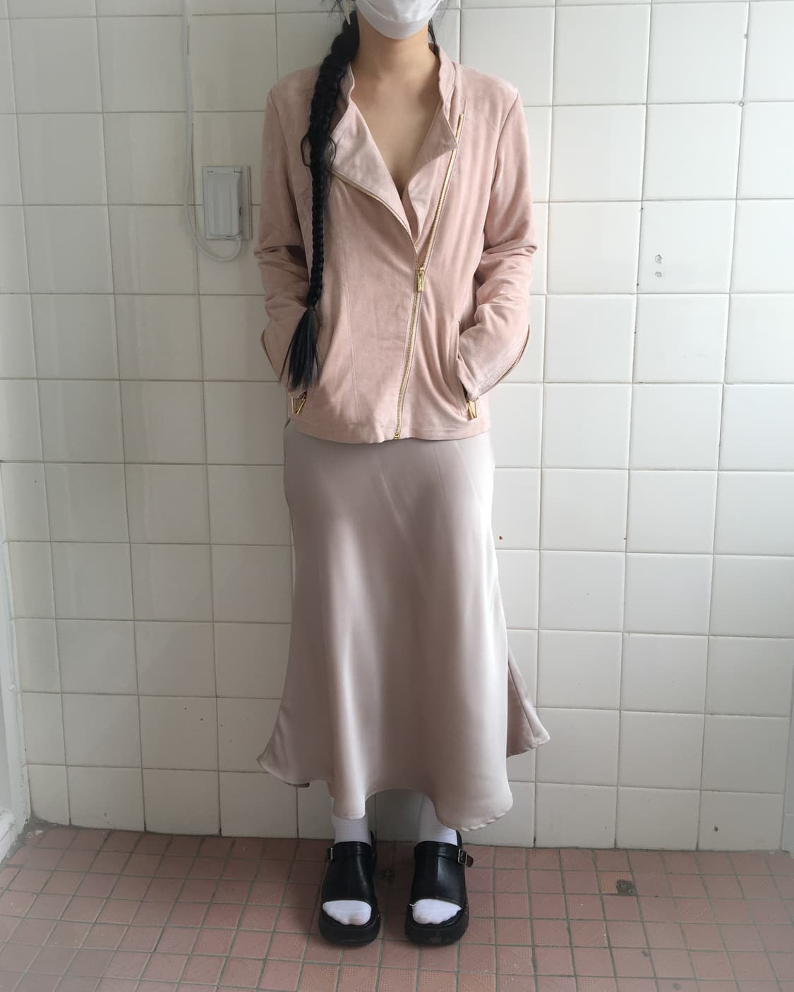 Fake suede rider jacket 상품이미지6