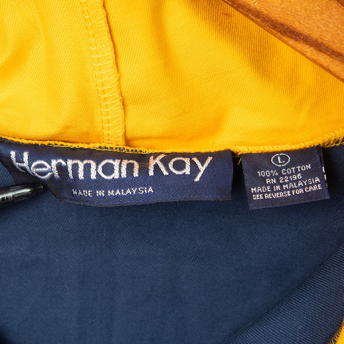 [105] 80s~ Herman Kay 컬러블럭 후디드 자켓 데드스탁  상품이미지7