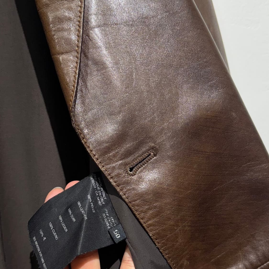 [50] 빈티지 프라다 레더 블레이저 상품이미지6