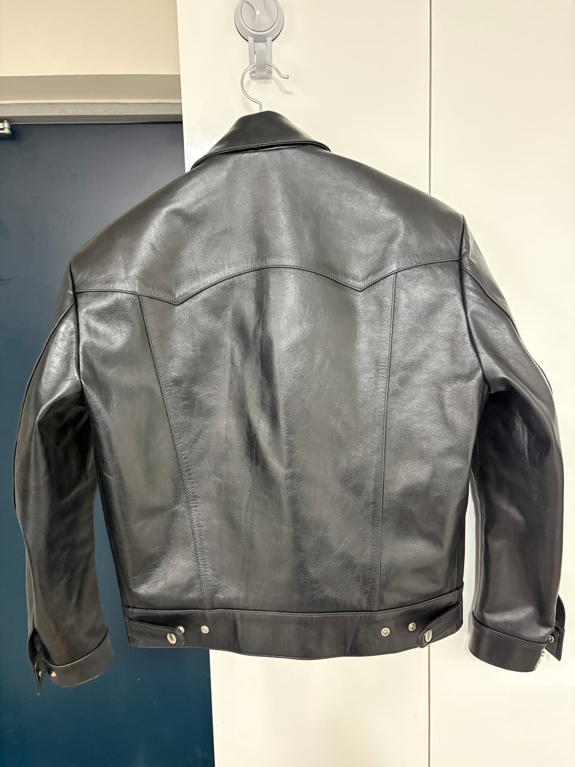 [XL] 새상품 세비지(savage) 레더 트러커 자켓(leather t 상품이미지6