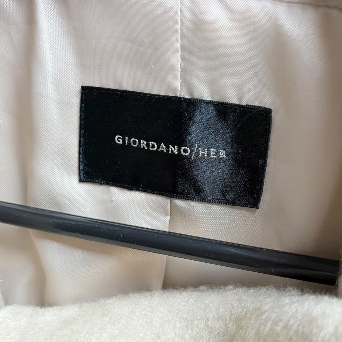 3679 지오다노 아이보리 알파카 코트 상품이미지5