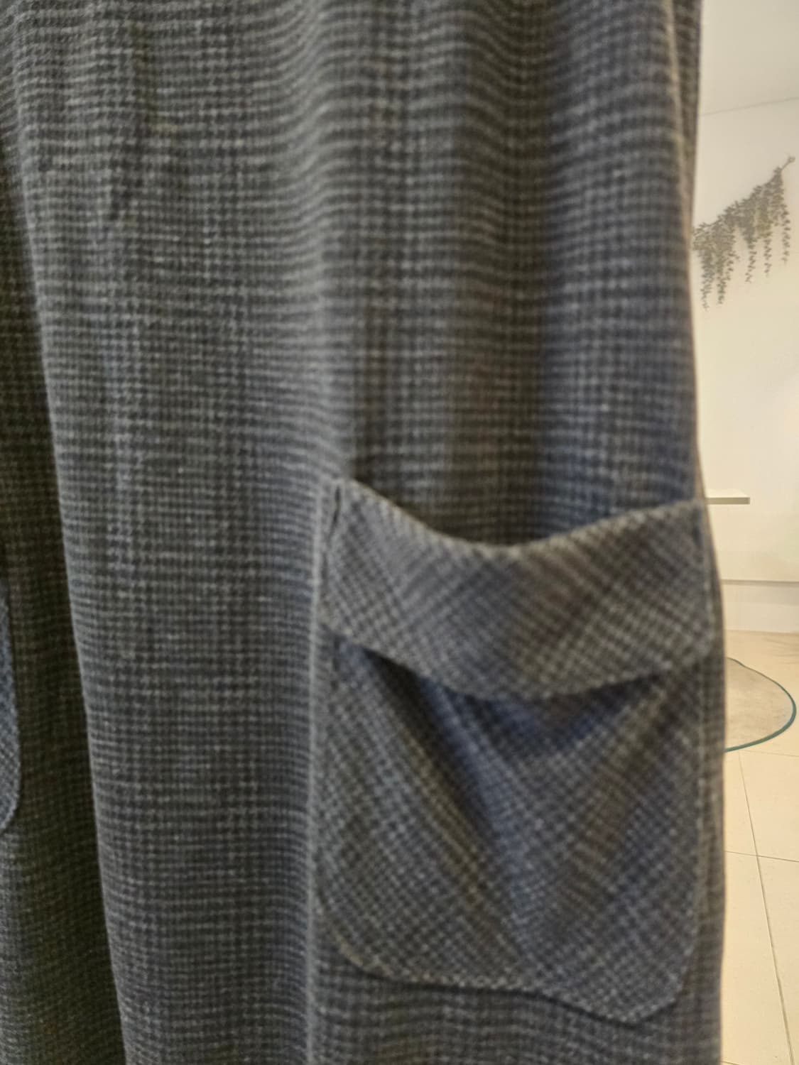 체크 포켓 멜빵 원피스 상품이미지2