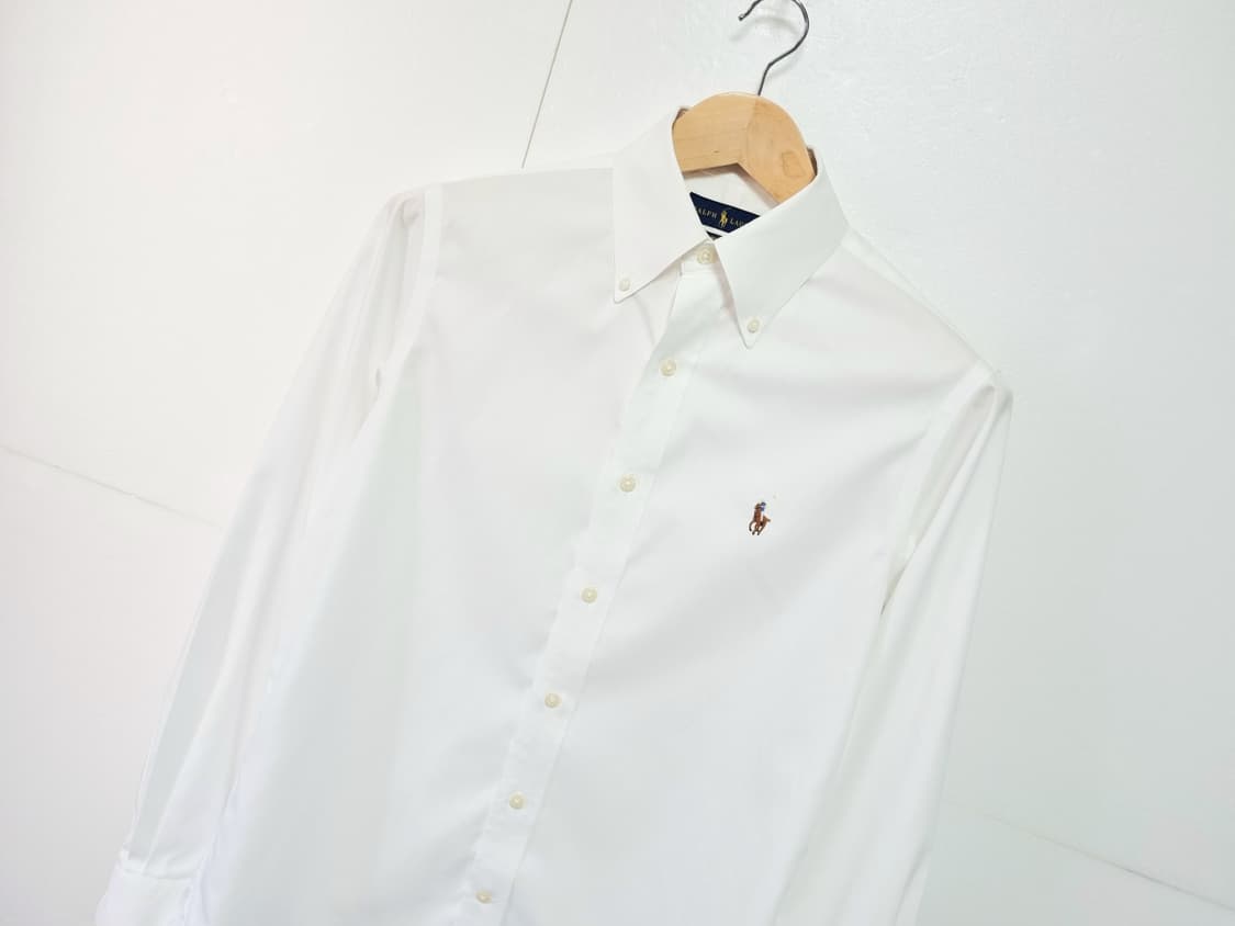 남성 폴로 화이트 흰색 멀티포니 긴팔 셔츠 남방 상품이미지1