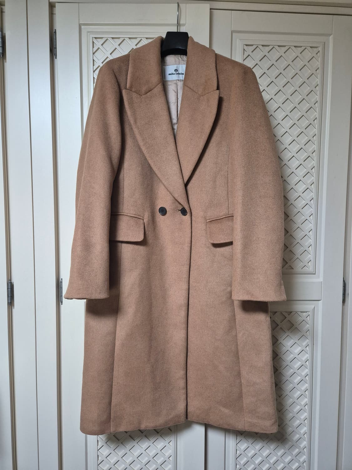 밀라숀 캐시블랜딩 누빔 롱코트 상품이미지1