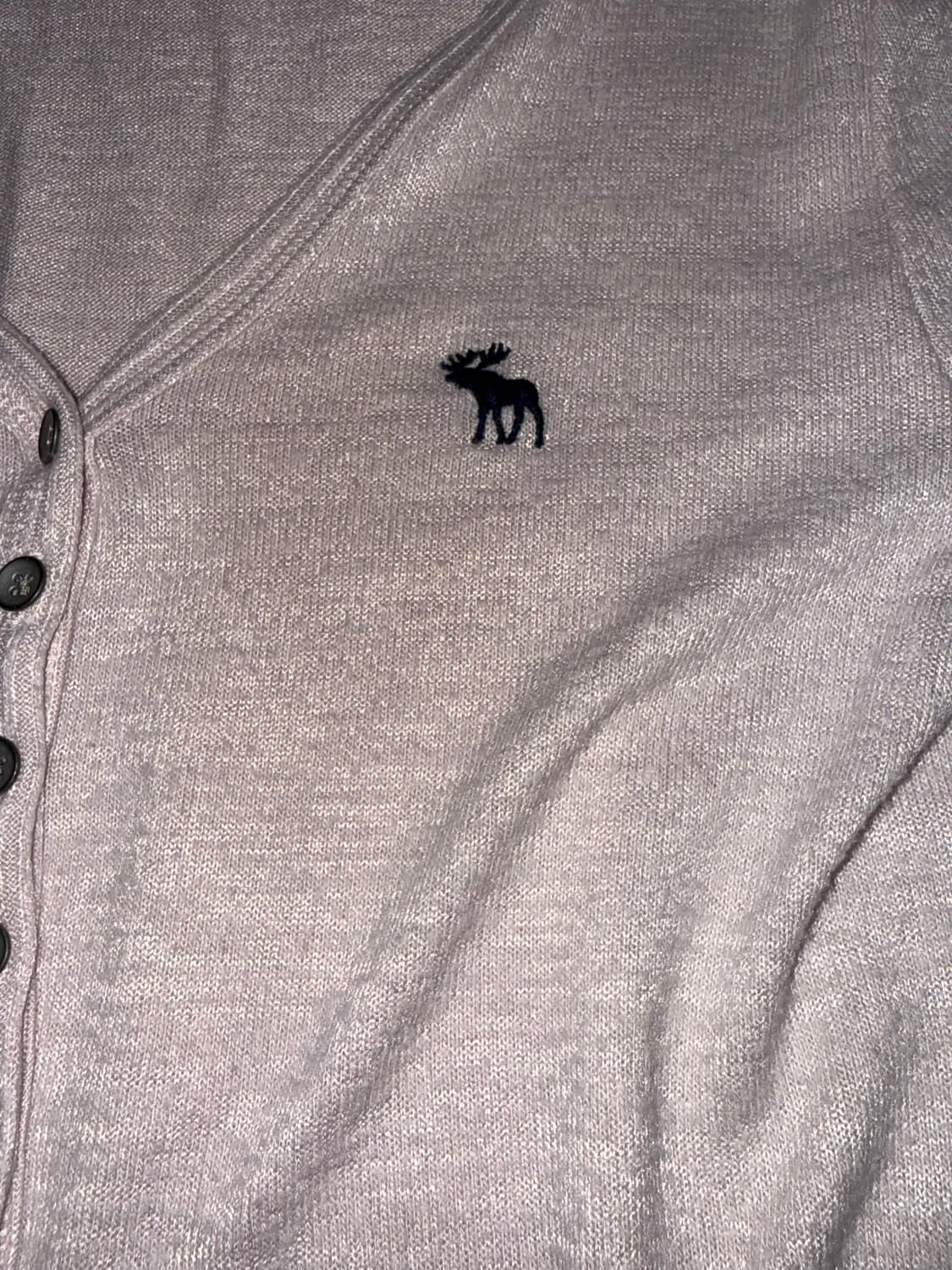(무배)Abercrombie & Fitch 핑크 헨리넥 니트 S 상품이미지5