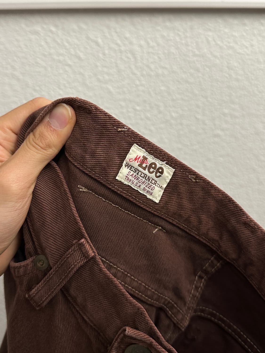 Lee Western 초코 브라운 플레어 진 상품이미지10