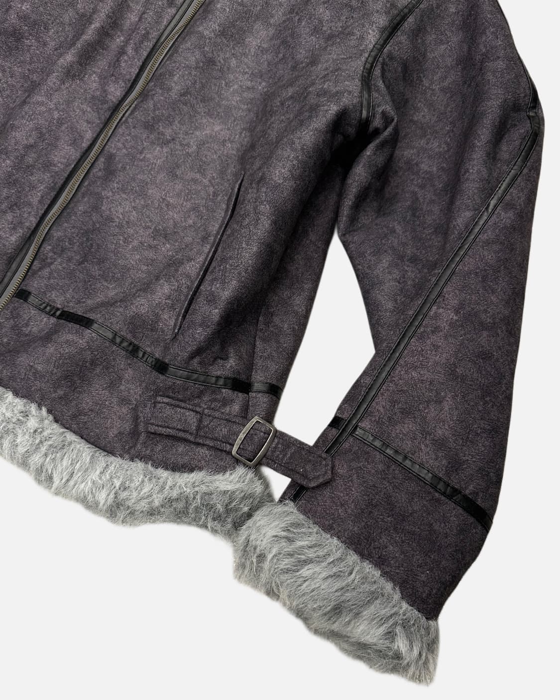 grunge fur shearling jacket 상품이미지5