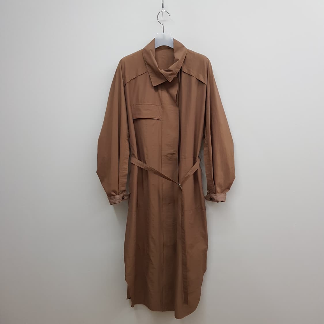 한섬 시스템 벨트 셔츠형 롱 원피스 88-98-165사이즈 상품이미지1