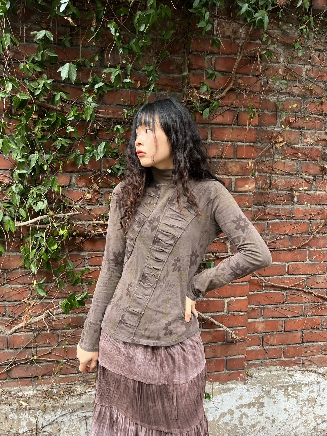 페어리 히피무드 셔링 롱슬리브 상품이미지1