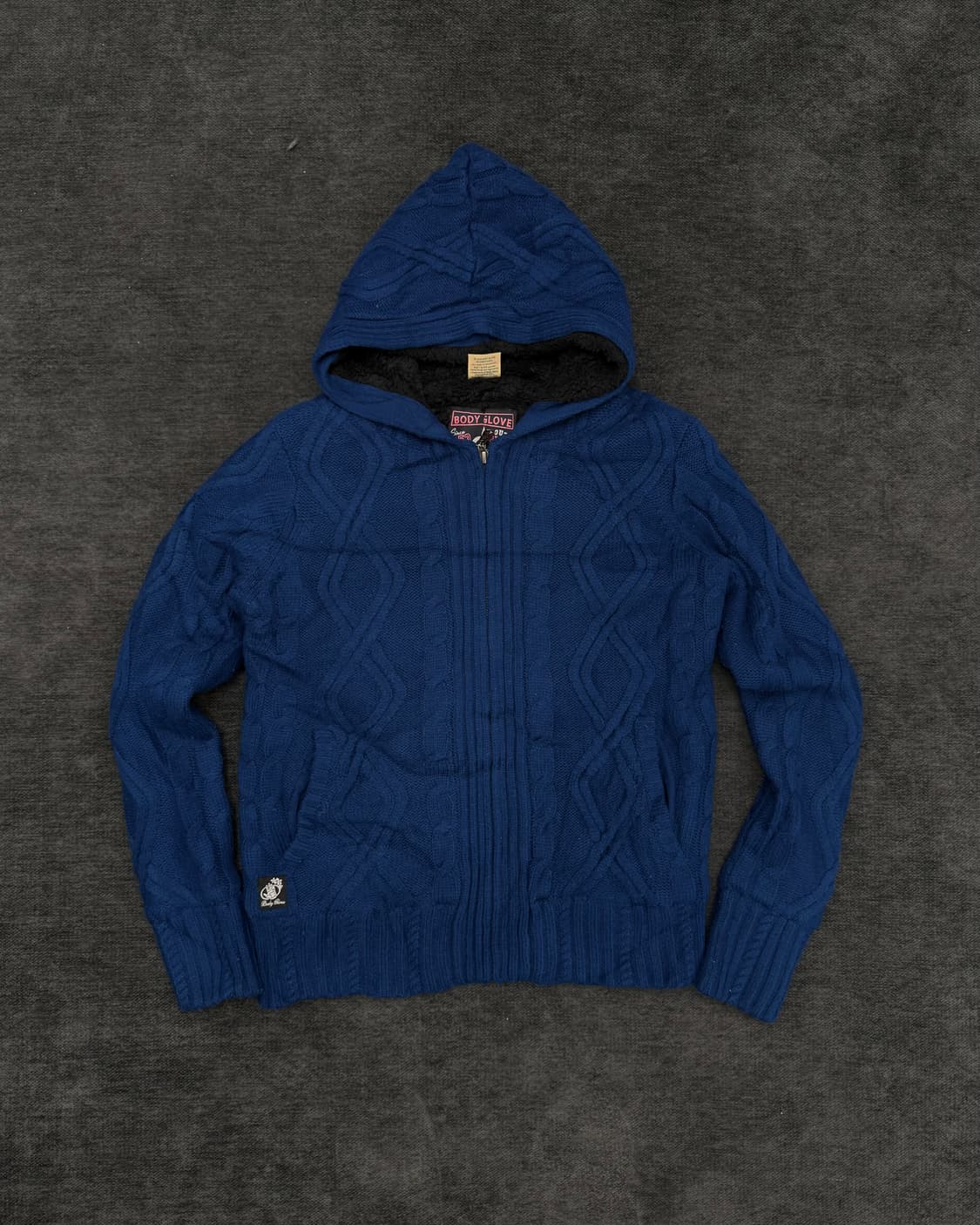 body glove 니트 후디 집업 상품이미지1