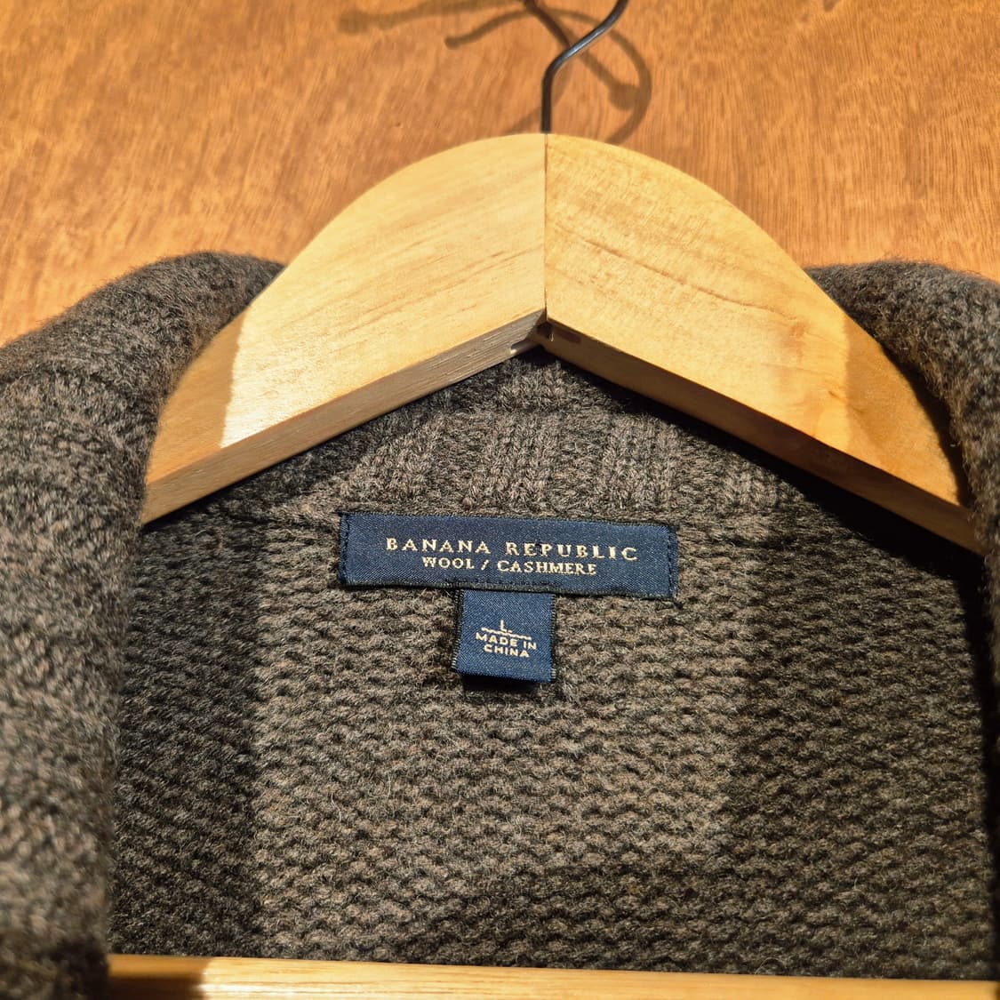바나나리퍼블릭 캐시미어 니트 집업 L 상품이미지2