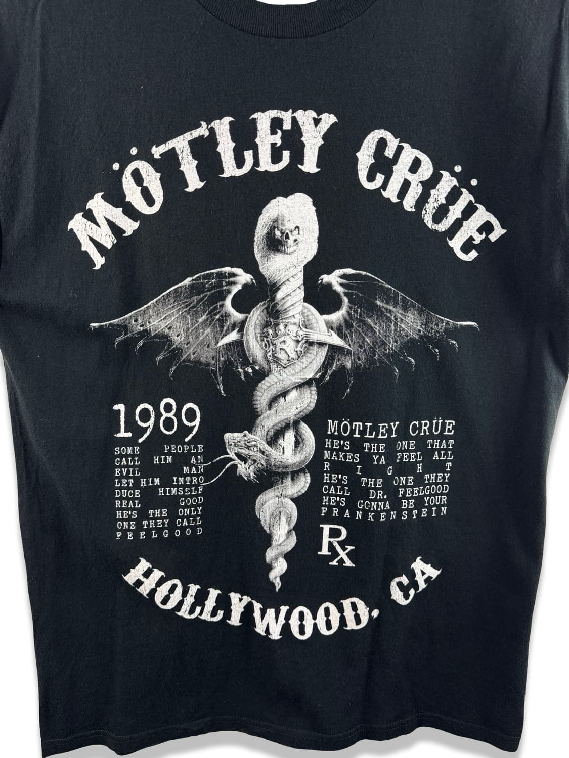 1989 Motley Crue Black T Shirt3511 상품이미지4
